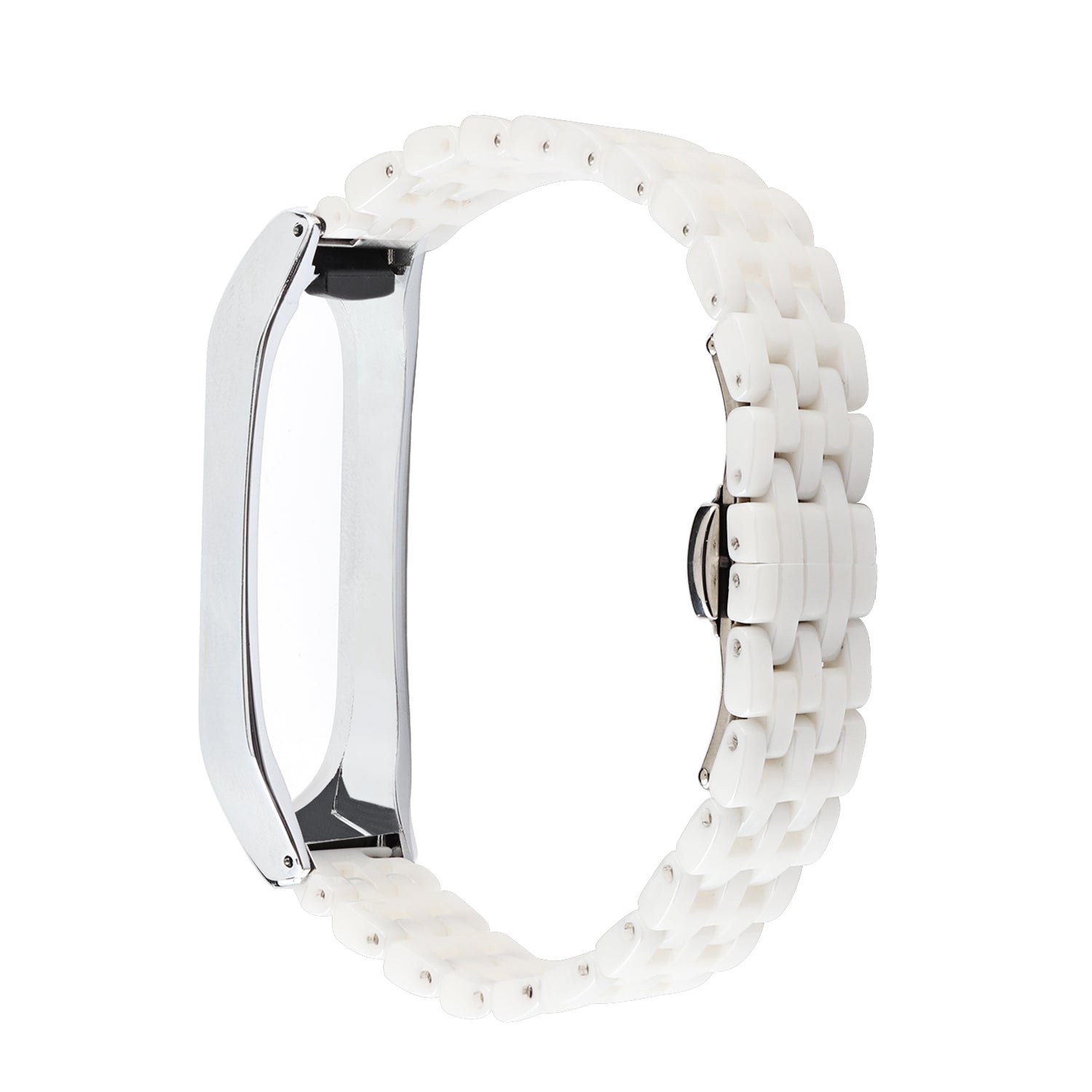 For Xiaomi Mi Band 5 Mi Band 6 Ceramics+Stainless Steel Watch Strap Replacement Watch Band For Xiaomi Mi Band 5 Mi Band 6 Ceramics+Stainless Steel Watch Strap Replacement Watch Band